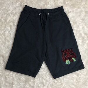 Galaxy By Harvic Black Boy Shorts with Bear Design